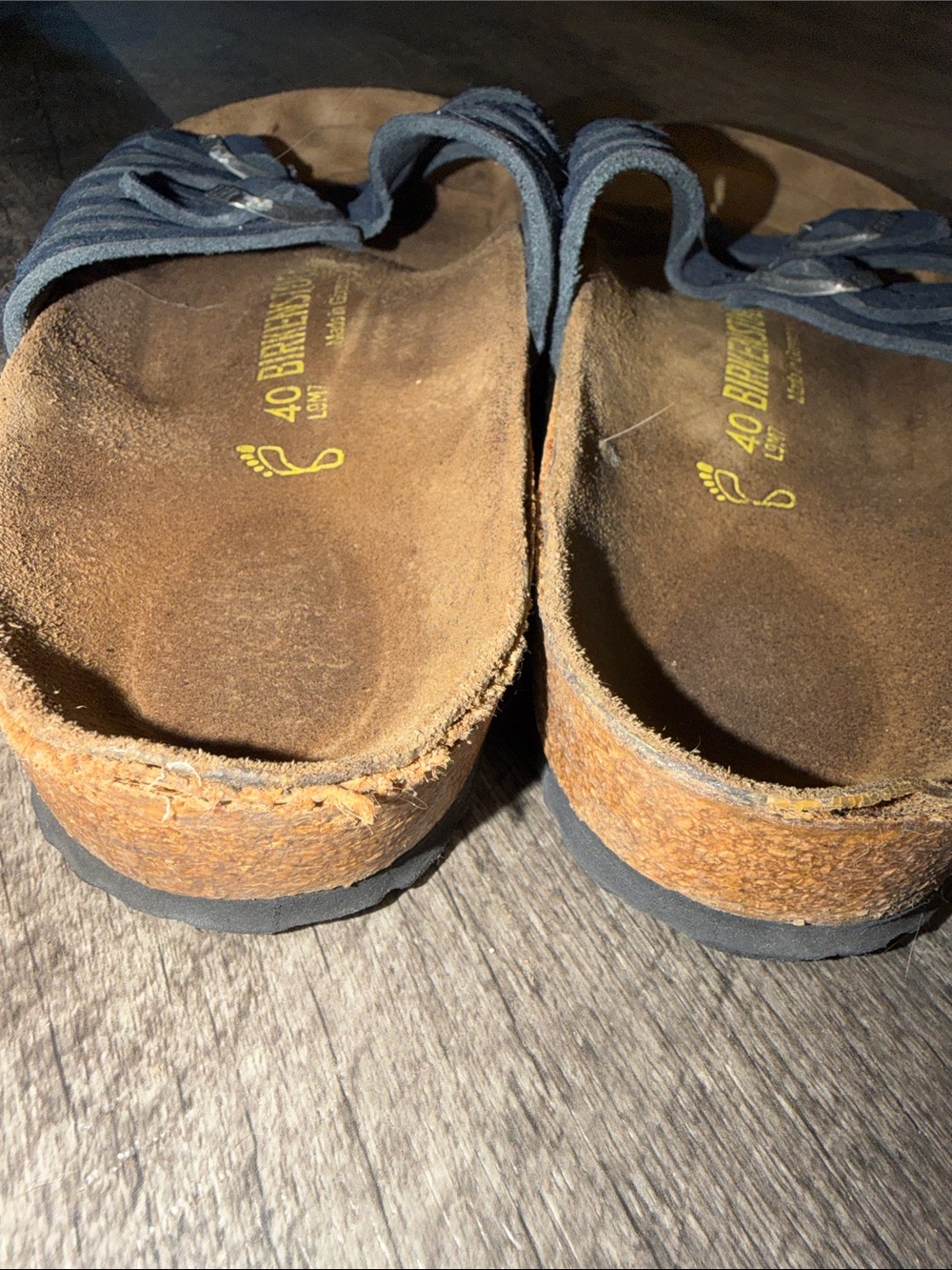 Birkenstock Granada Navy Blue Sandals Women’s Size US 9/EU 40 - Picture 3 of 6
